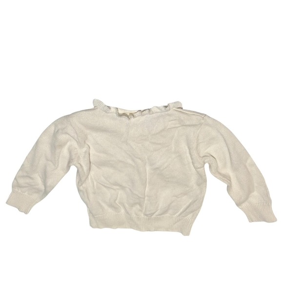 Hartstrings Sweater Size 3T Snowflake Beaded Sequin Girls White Holiday - Picture 5 of 5